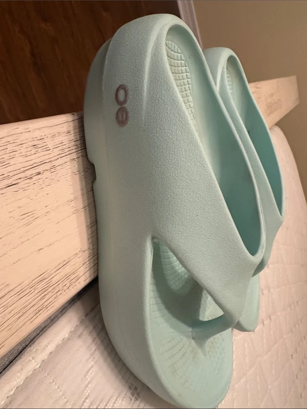 OOFOS Women's Sandals in Light Mint
